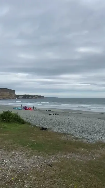 Kitesurf Carelmapu, Pacific · facing Chiloé