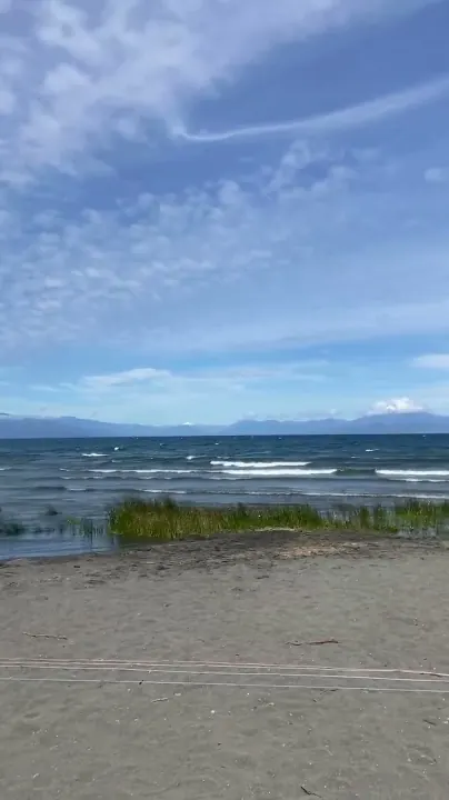 Volcanoes over Lake Llanquihue